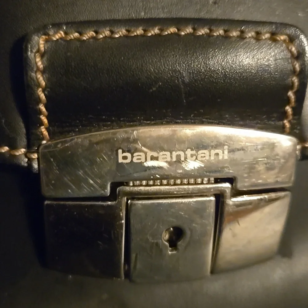 Barantani Briefcase Leather Rehab Black